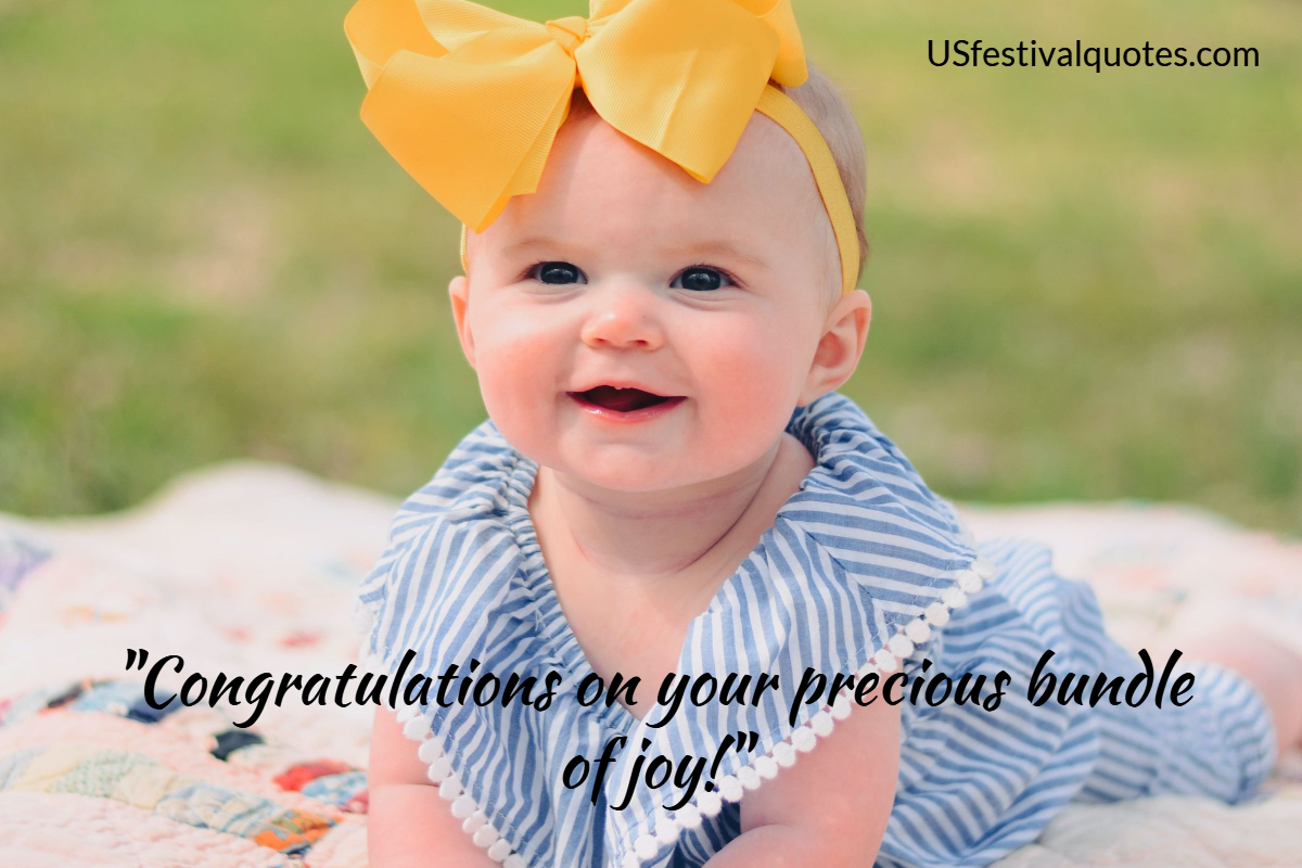 Newborn Congratulations Quote Image